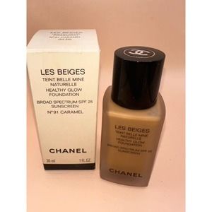 Chanel Les Beiges Healthy Glow Foundation No 91 Caramel